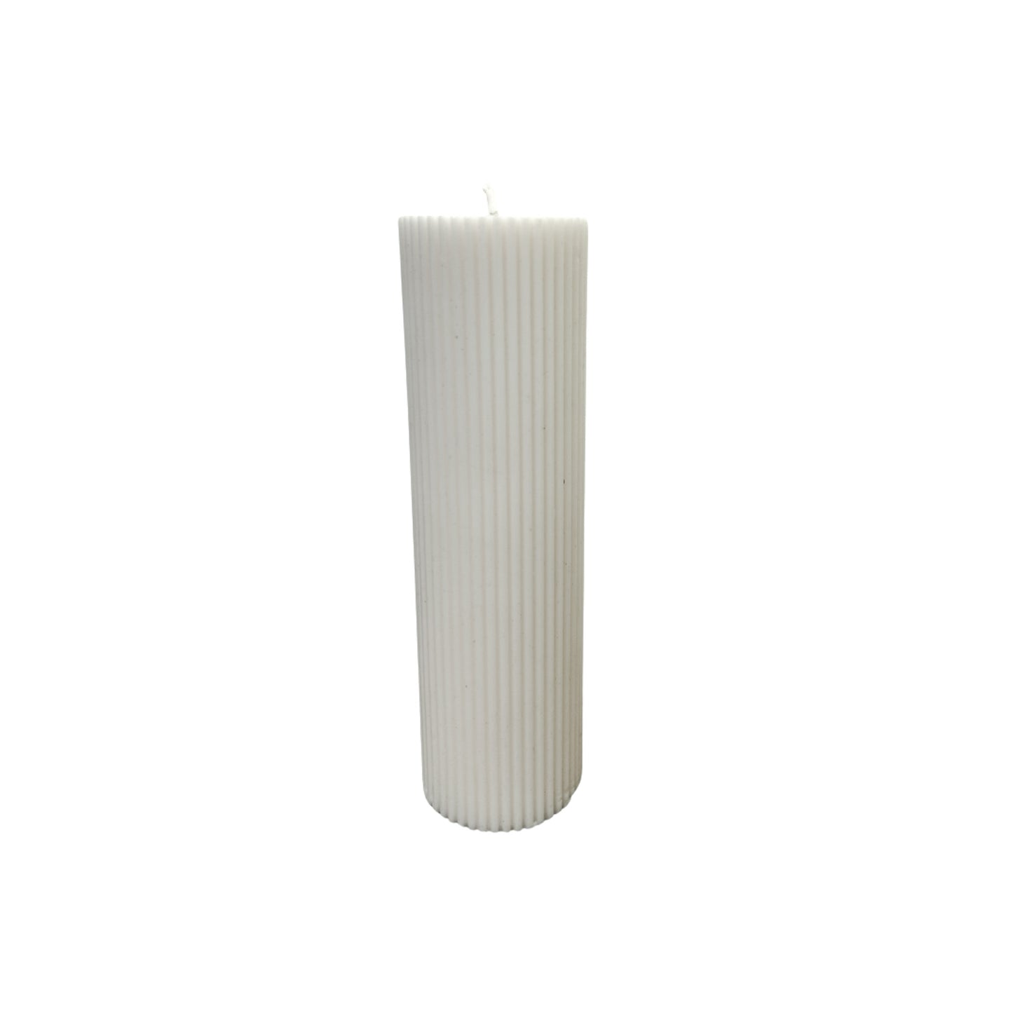 extra large hand poured soy wax ribbed pillar candles