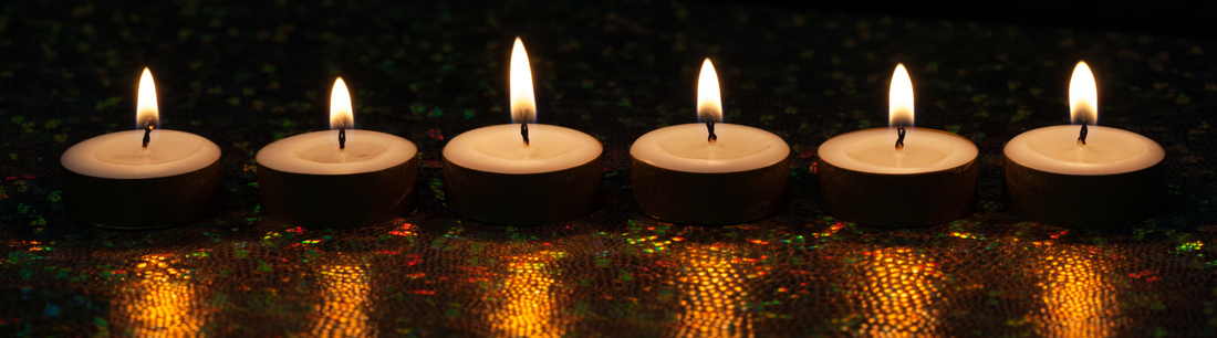 lit tea lights