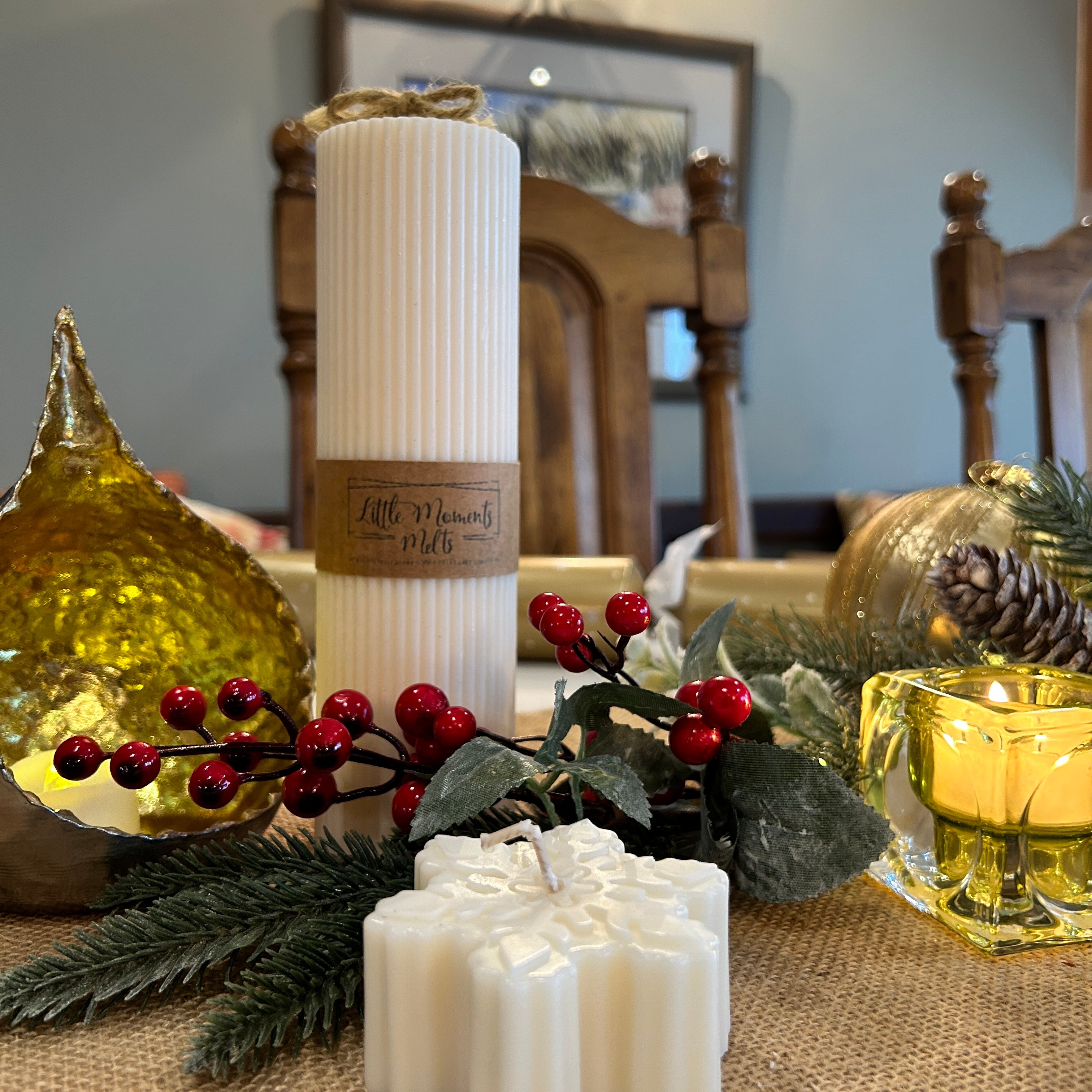 Hand Poured Soy Wax Pillar Candles