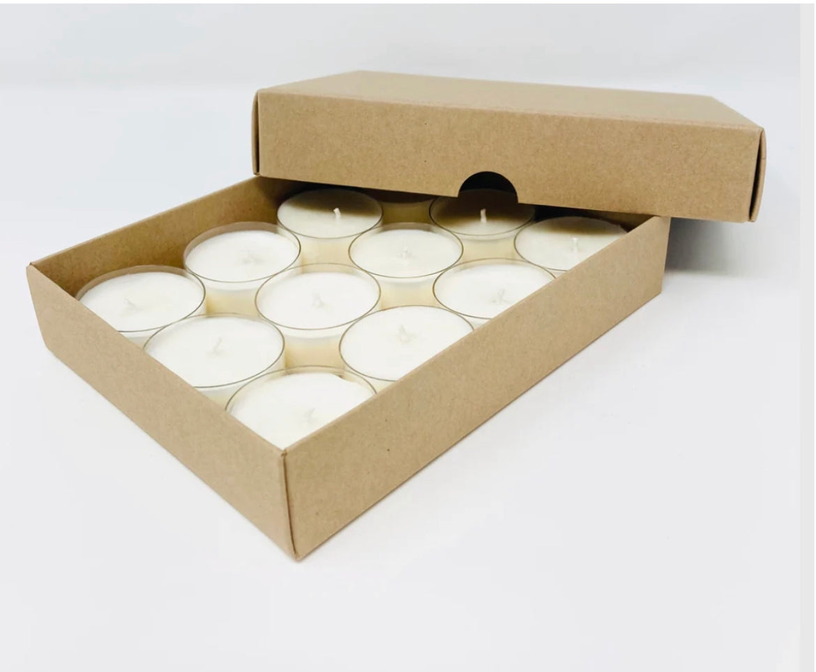 12 pack of hand poured scented tea lights