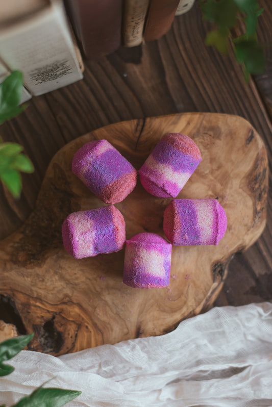 Luxury Fragranced Bath Shots – Pack of 5 | Handmade Bath Fizzers for Relaxing Self Care Baths