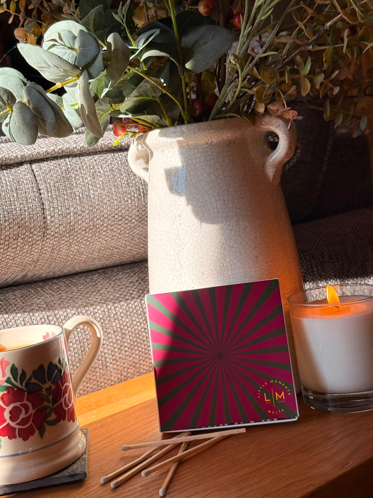 Luxury Decorative Matchbox – 120 White Matches