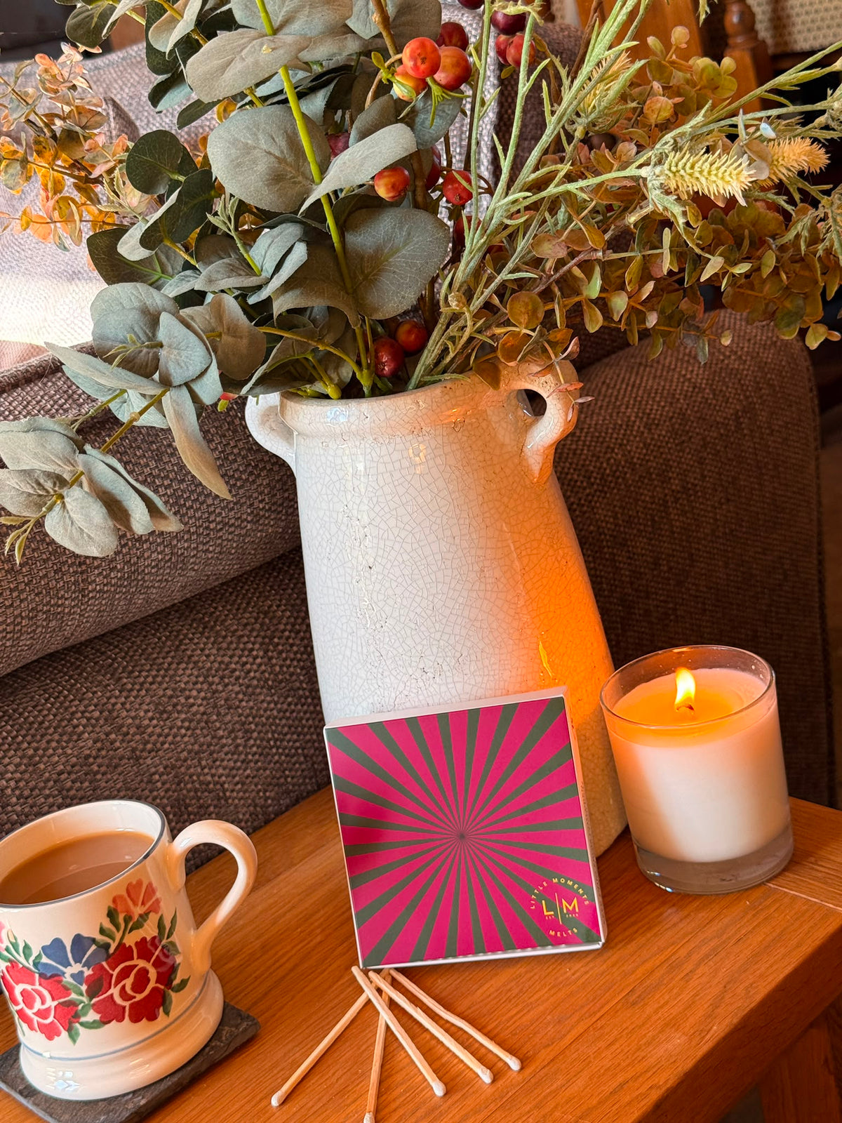 Luxury Decorative Matchbox – 120 White Matches