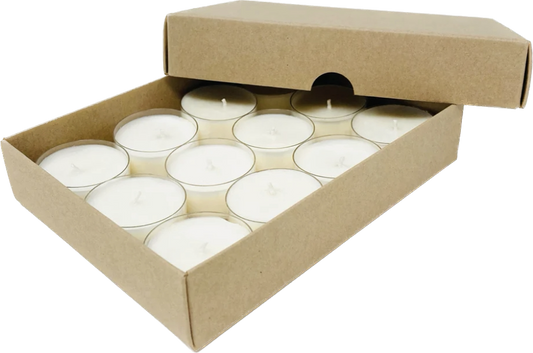 12 hand poured fragranced tealights