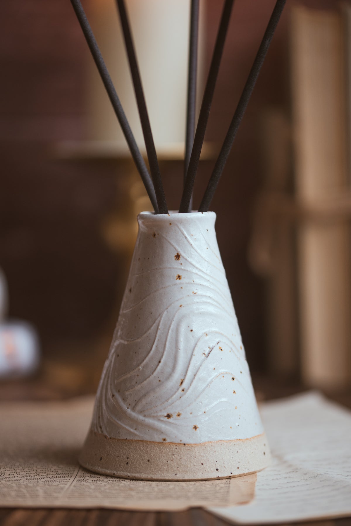 Melt Diffuser Handcrafted Ceramic Reed Diffuser – 200ml Luxury Home Fragrance ...