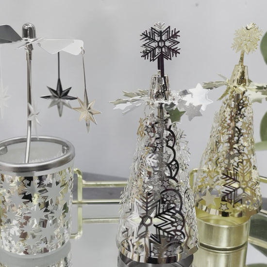 christmas tree tealight carousel 
